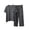 Dark Gray, variant on Women Modal Short Sleeve Round Neck Polka Dot Pajama Set With Built-In Bra Plus Size Soft Fabric Breathable Stretchable Loose Fit Casual Loungewear Generous Fit Pack of 2