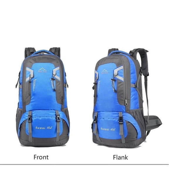 Sinkoo Hiking Backpack for Men Women, 40L Outdoor Travel Backpack, Lightweight Waterproof Wear-resistant Camping Bag, for Camping Hiking Travel Fishing Climbing(Blue)