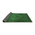 thumbnail image 2 of Ahgly Company Indoor Round Abstract Emerald Green Modern Area Rugs, 7' Round, 2 of 4