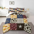 thumbnail image 2 of Erosebridal Western Cowboy Bedding Full Comforter Set, Cow Print Down Comforter, Rustic Patchwork Decor, 3 Pieces, 2 of 8