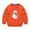 Orange, variant on Odeerbi Kids Boys Girls Halloween Ghost Crewneck Sweatshirts Fall Winter Cotton Sweatshirt Kids Kids Cute Solid Color Halloween Print Long Sleeve Sweatshirts Top Kids Clothes Red