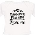 thumbnail image 4 of Inktastic Mawmaw and Pawpaw Love Me Girls Long Sleeve Baby Bodysuit, 4 of 5