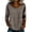 Gray -AG14, variant on 3/4 Sleeve Length Tops for Women Lace Patch Casual Dressy Blouses Vintage Trendy Shirts Round Neck Loose Fit Tunic White L