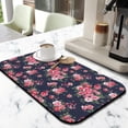 thumbnail image 2 of 2 Pack Washable Rubber Multicolored Flower Leaves Dish Drying Mats for Kitchen Counter Home Large Coffee Bar Pad Accessories and Decor for Utensils Stemware (2pcs 19.5''x12''), 2 of 5
