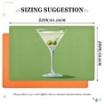 thumbnail image 6 of Yayeee Doormat for Indoor Entrance 32" x 20" Non Slippery Floor Rug, Green Martini Glass, 6 of 8