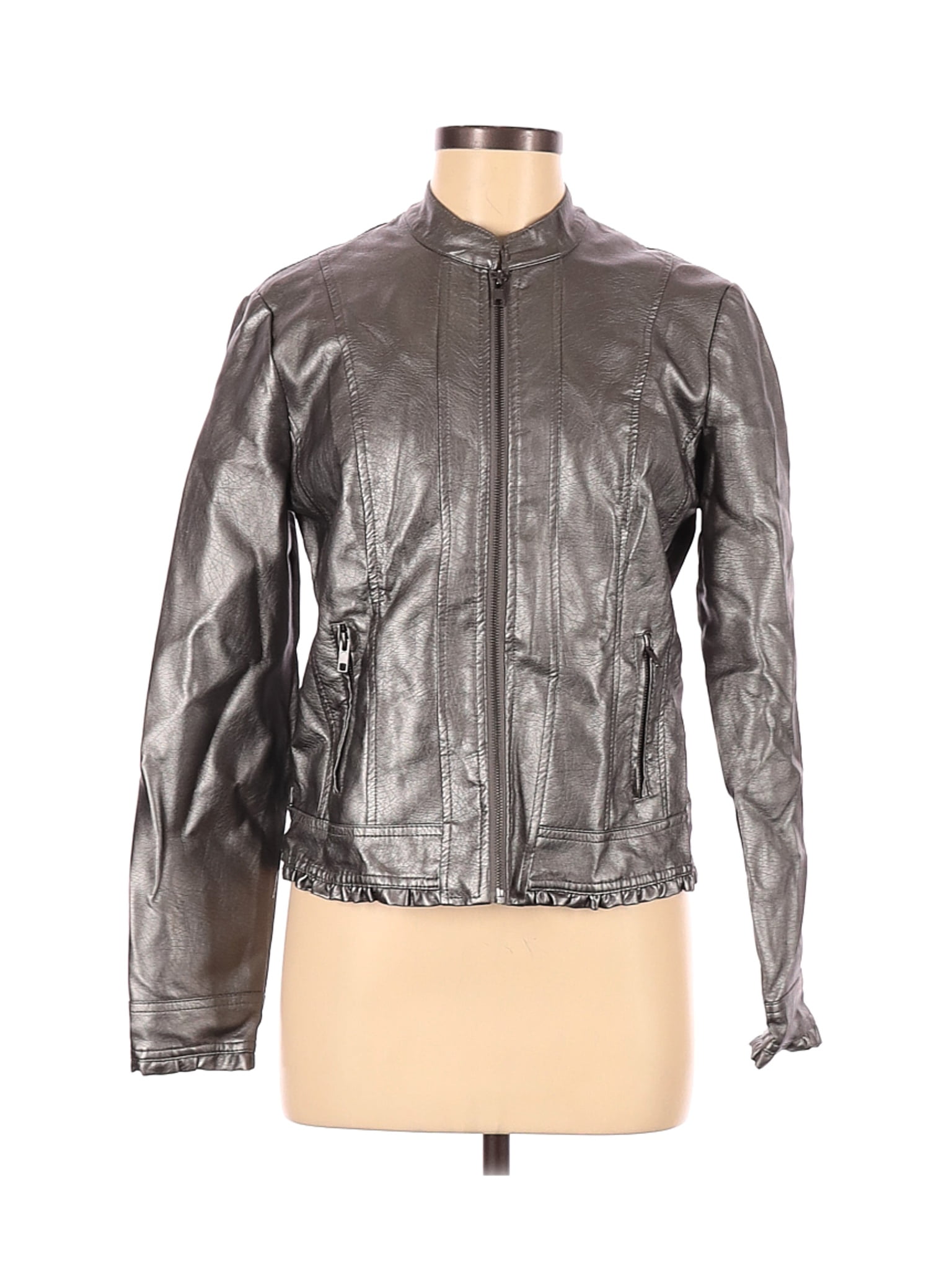 baccini faux leather jacket