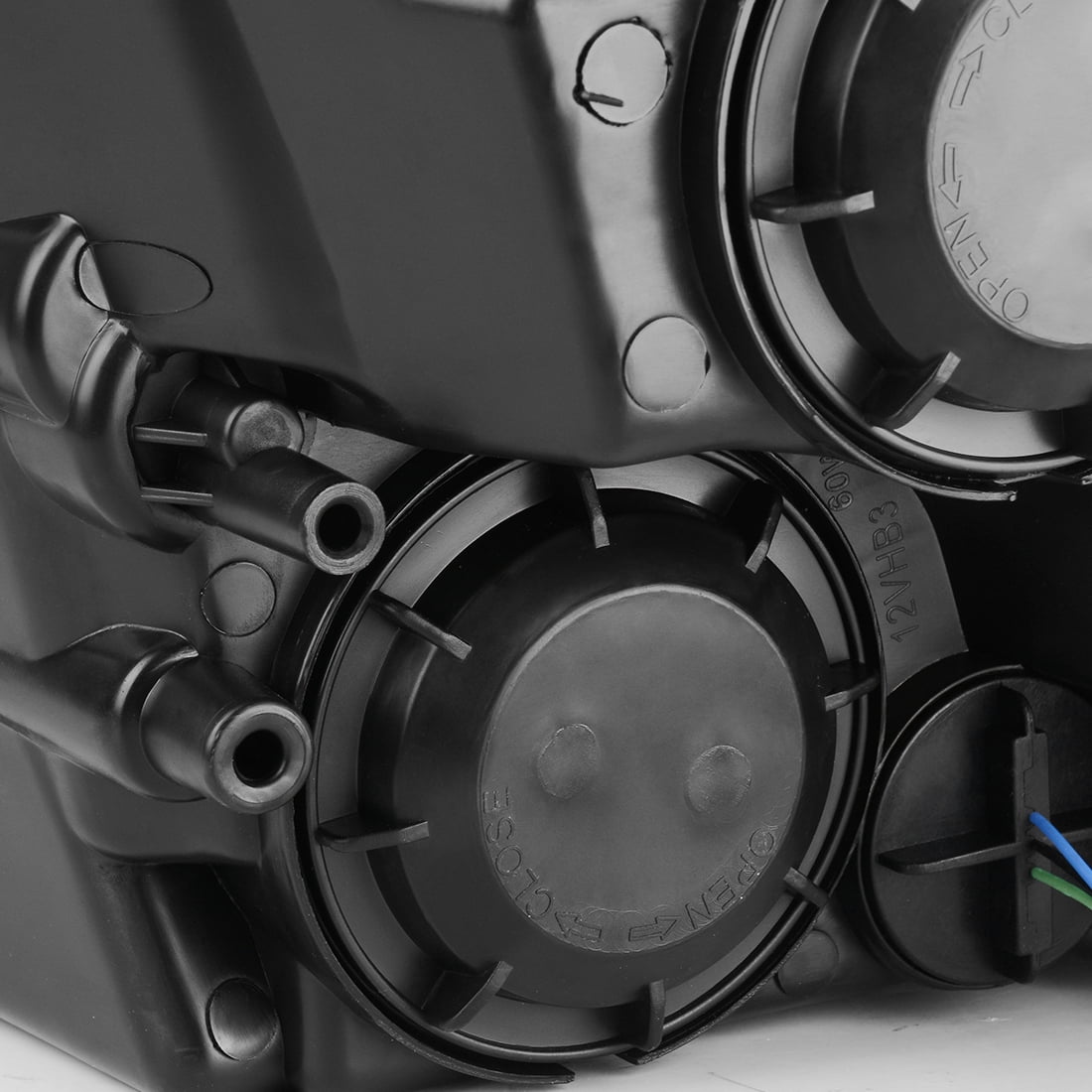 RVNI Quad Style Headlights Assembly for 2009-2018 Dodge Ram 1500 2500 3500 Black