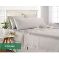 thumbnail image 4 of PURE BAMBOO Pillowcases - King Size 2-piece Set (20"x40") - Genuine 100% Organic Bamboo Viscose, Luxuriously Soft & Cooling, Double Stitching, Envelope Closure (2 King Pillowcases, Silver Pearl), 4 of 6