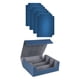 thumbnail image 2 of Caja para baraja de cartas coleccionables de cuero sintético resistente con cierre magnético Gris azulado, 2 of 9