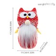 thumbnail image 2 of Owl Rudolph Faceless Doll Fabric Christmas Decor Plush Ornament Tabletop Display, 2 of 2
