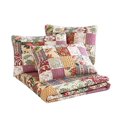 thumbnail image 3 of Delaney 5-Piece Floral Patchwork Daybed Cover Set, Pre-Washed 100% Cotton Quilt Coverlet Set, Daybed Size, 3 of 5