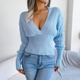 thumbnail image 4 of Dwaogom Women's Casual Christmas Printed Pullover Round-Neck Long Sleeve Buttons Blouse Tops Ribbed Long Sleeve Shirt Summer Tunic Tops For Leggings Womens Blouse For One Button Down Tops, 4 of 8