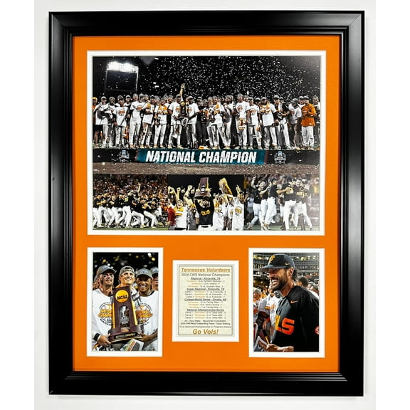 Tennessee Baseball | 2024 CWS National Champions | Framed Photo Collage | 2 Sizes | (18"x22")