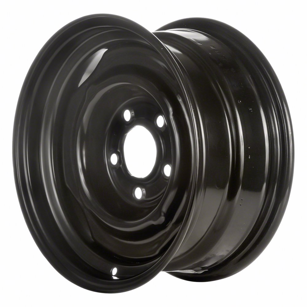 Action Crash Parts, 15 X 7 Reconditioned OEM Steel Wheel, Black, Fits