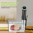 thumbnail image 2 of yeacher SJ-S015W WiFi Sous Vide Precision Cooker with Tuya App, 1100W Low-Temp Slow Cooker, Steak Defroster, Vacuum Sealer, LCD Touch Screen, 304 Stainless Steel, 110V US Plug, 4L-20L Capacity,, 2 of 6