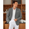 thumbnail image 4 of COOFANDY Mens Sport Coat Regular Fit Dress Jackets Wrinkle Free Casual Blazer Jackets, 4 of 7