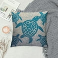 thumbnail image 2 of JEUXUS  Decorative Pillow Cover, Lumbar Sea Turtle Pillow Cover Modern Farmhouse Cushion Case Home Decor for Living Room Patio Sofa Couch Chair, 2 of 5