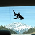 thumbnail image 5 of 4 Styles Shark Car Decal Ocean Sea Animal Reflective Decals Vinyl Waterproof Bumper Sticker Automotive Exterior Decoration for Auto Truck Wall Art Laptop Black 7.87x7.87 Inch, 5 of 7