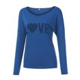 thumbnail image 4 of Mode Femme Pull Col en V Manches Longues Imprimé Loisirs, 4 of 8