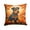 Airedale Terrier, variant on Bearded Collie Fall Fabric Decorative Pillow 14 in x 14 in
