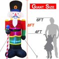 thumbnail image 3 of Cascanueces inflable navideño TURNMEON de 8 pies con luces LED, 3 of 6