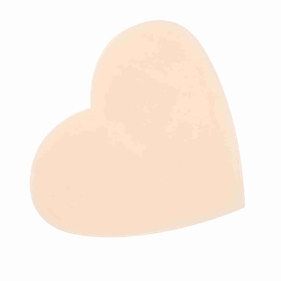 Anti-Wrinkle Silicone Chest Pad - Skin-Friendly Chest Enhancer for Breast Lifting and Smoothing, Flesh Color, Heart Shape