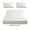 White, variant on COM1950s Fitted Sheet with Pillowcases, Deep Pocket Non Slip Bed Sheet Set, Soft Wrinkle Resistant Mattress Cover, All Around Elastic for Home Use