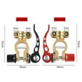 thumbnail image 3 of Conectores de abrazadera de terminal de de desconexión rápida 2 piezas Universal resistencia a la corrosión apto para kusrkot Terminal de cables, 3 of 8