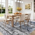 thumbnail image 3 of Washable Area Rug for Living Room, 8'x10' Bohemian Aztec Non-Slip indoor Rug, Soft Low Pile & Stain Resistant Polyester Geometric Carpet for Bedroom, Dinning Room, 3 of 8