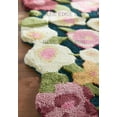 thumbnail image 2 of Handmade Multicolor Irregular Area Rug, 100% Imported Blended Wool, Floral Rug, 2 of 4
