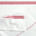 thumbnail image 4 of Martha Stewart Modern Waffle Kitchen Towel Set 6-Pack, Red, 16"x28", 4 of 12
