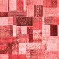 thumbnail image 1 of Ahgly Company Indoor Square Patchwork Red Transitional Area Rugs, 3' Square, 1 of 4