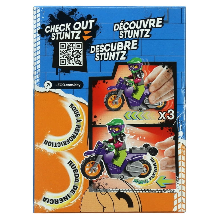 LEGO City Stuntz Wheelie Stunt Bike 60296 Building Set (14 Pieces