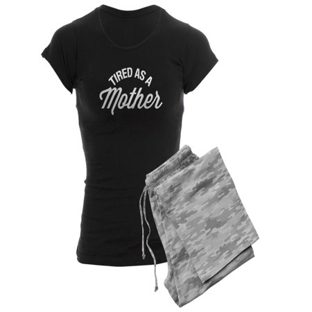 

CafePress - Tired As A Mother - Women s Dark Pajamas