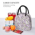 thumbnail image 5 of Balery Lavender Flowers Pattern Lunch Bag Women, Lunch Box, Lunch Bag, Small Leakproof Lunch Tote Large Capacity Reusable Insulated Cooler Lunch Container-One Size, 5 of 6