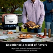 Ninja Woodfire™ Pizza Oven, 8-in-1 outdoor oven, 5 Pizza Settings, Ninja Woodfire™ Technology, up to 700°F heat, BBQ smoker, electric