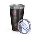 thumbnail image 2 of 16oz Tumblers Black Halloween Pumpkins Stainless Steel Vacuum Insulated Double Wall Travel Tumbler Cups Mug with Lid and Straw,Cleaning Brush for Coffee,Tea, 2 of 4