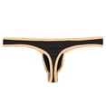 thumbnail image 3 of TANBOM Men's Nylon Sexy Thong Underwear Precise Coverage Bulge Pouch Breathable Comfortable Black L, 3 of 6