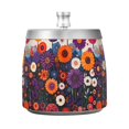 thumbnail image 7 of Yayeee Ashtray with Lid for Cigarette Smokeless Stainless Steel Home Ash Holder, Purple Flowers, 7 of 7