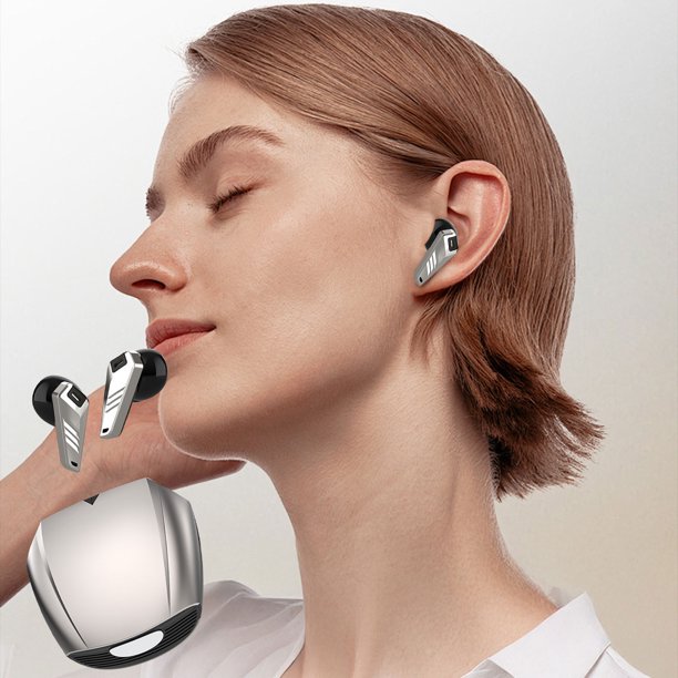 Auriculares Bluetooth de baja latencia para deportes de gaming - Resistencia al agua IPX6, 260 horas de autonomía, Bluetooth 5.3, sonido HIFI, decodificación de 3 modos. Auriculares inalámbricos Bluet