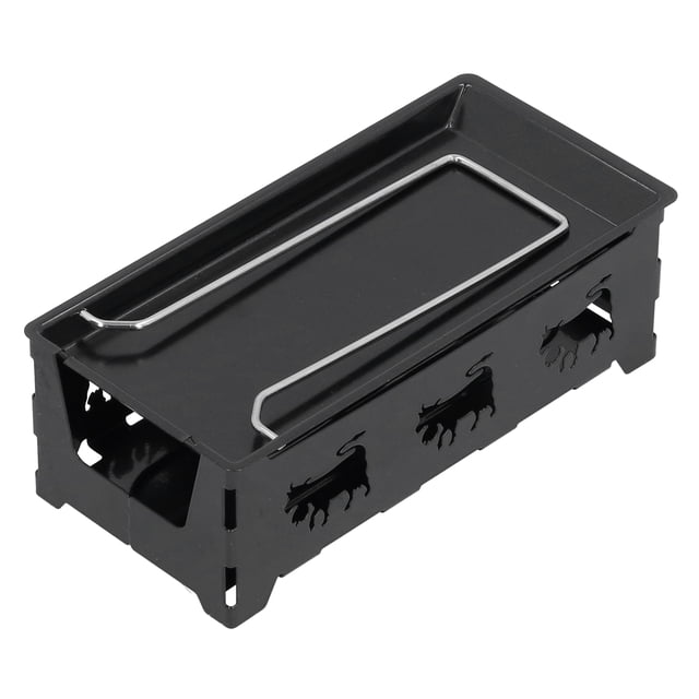 Parrillas De Contacto, Parrillas Para Queso Horno De Queso Negro Antiadherente Raclette De Queso Acero Al Carbono Portátil Con Espátula Para Hornear Para Cocina Para Acampar Para