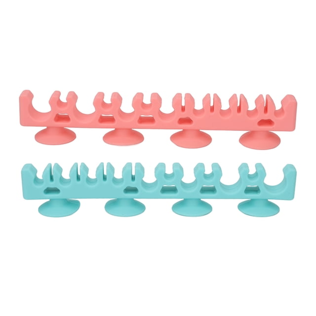 Estante de silicona para brochas de maquillaje de pared, autoabsorbente, suave y delicado, para secar brochas cosméticas.