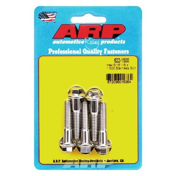 ARP INC. 622-1500 5/16-18 X 1.500 HEX SS BOLTS