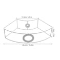 thumbnail image 2 of CRAFTHROU White Rustic Metal Lamp Frame with Wire Cage for Easy DIY Assembly and Light Protection, 2 of 8