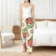 thumbnail image 4 of Fotbe Frog Hold Strawberry Pantalones de Pijama para Mujer, Pantalones de Dormir, Pantalones Pj con Cordón y Bolsillos-XX-Large, 4 of 6