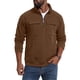 thumbnail image 4 of pstuiky camisas de manga larga para hombre, Sudadera con cuello alto, manga larga, media cremallera y múltiples bolsillos para hombre, color liso tops de invierno para hombre xxxl, 4 of 5