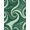 Green, Pattern 3, variant on ODIKA 3'x5' Washable Accent Rug That Sage Over Ivory Overlapping Shapes Fluid Contemporary Carpeta for Bedside, Nursery Room, Pet Friendly & Non-Shedding