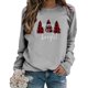 thumbnail image 4 of Sudaderas Navideñas Para Mujer Camiseta Suelta Blusa de Manga Larga Cuello Redondo Tops Casuales Odeerbi ODB191716, 4 of 7