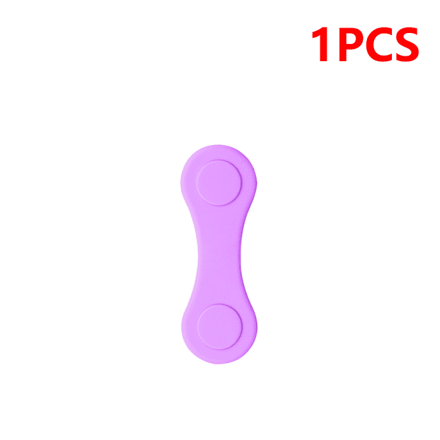 Silicone Golf Ball Marker Holder Strong Magnetic Mini Golf Position Calibration Clamp Professional Reusable Useful Golf Supplies 1PCS Purple