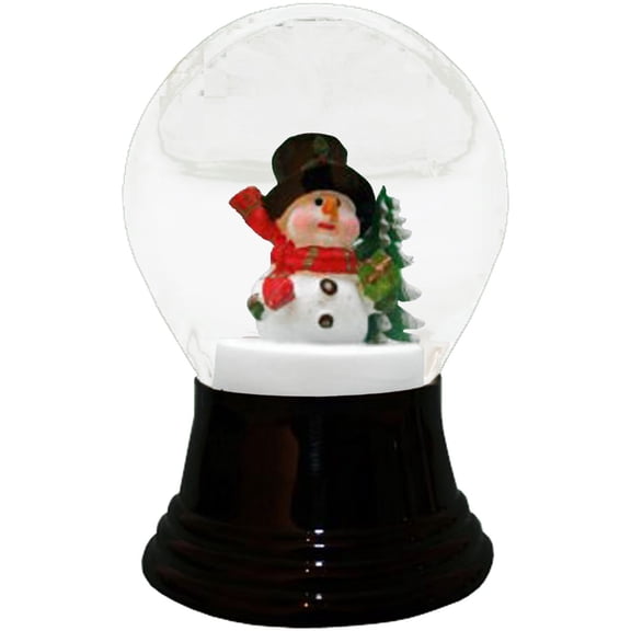 Alexander Taron 5" Perzy Medium Snowman with Scarf Christmas Snow Globe